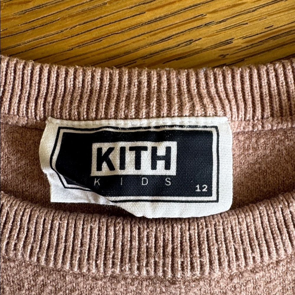 KITH kids Beverly Knit Sweater in Dusty Mauve - Picture 2 of 5
